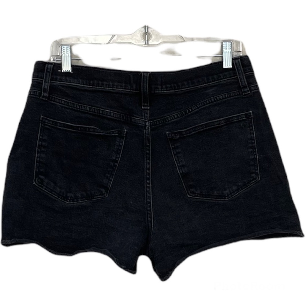 Madewell Black High Rise Denim Shorts Size 29 - Picture 3 of 6